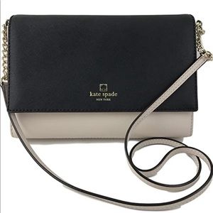 Kate Spade ♠️ Alek Charlotte Street Crossbody OstreggBlk NWT